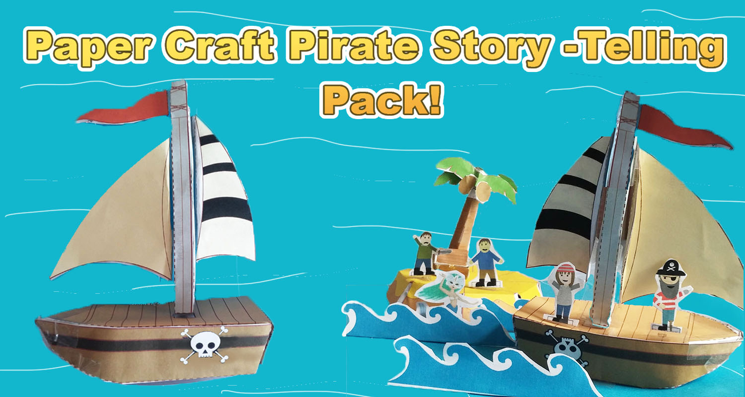 Paper Craft Pirate Story Pack - Imagine Forest