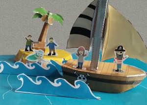 Paper Craft Pirate Story Pack - final - Imagine Forest