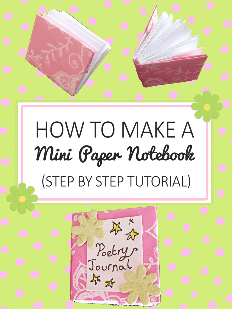 How to Make a Mini Paper Notebook Tutorial _ imagine forest