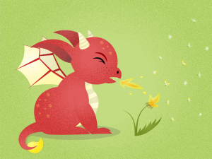sneezing red dragon dragon master short story _ Imagine Forest