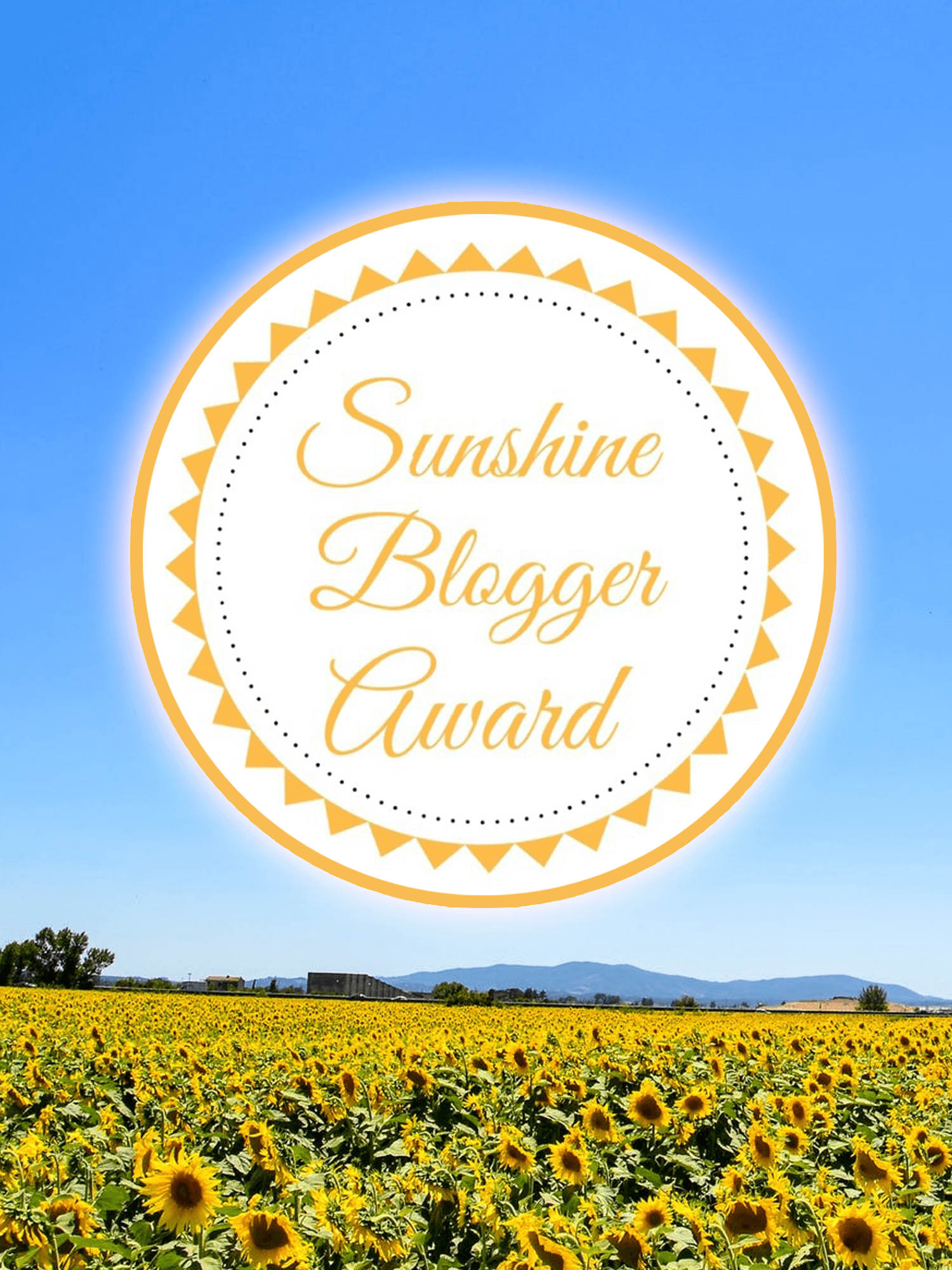 sunshine blogger award - imagine forest