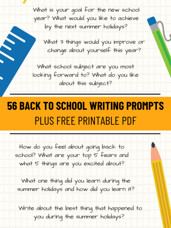 back-to-school writing prompts