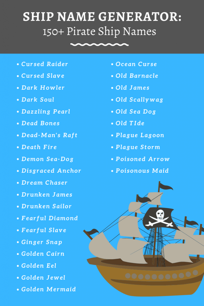 Pirate Ship Name Generator: 150+ Pirate Ship Names 🏴‍☠️