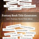 Fantasy Book Title Ideas with generator