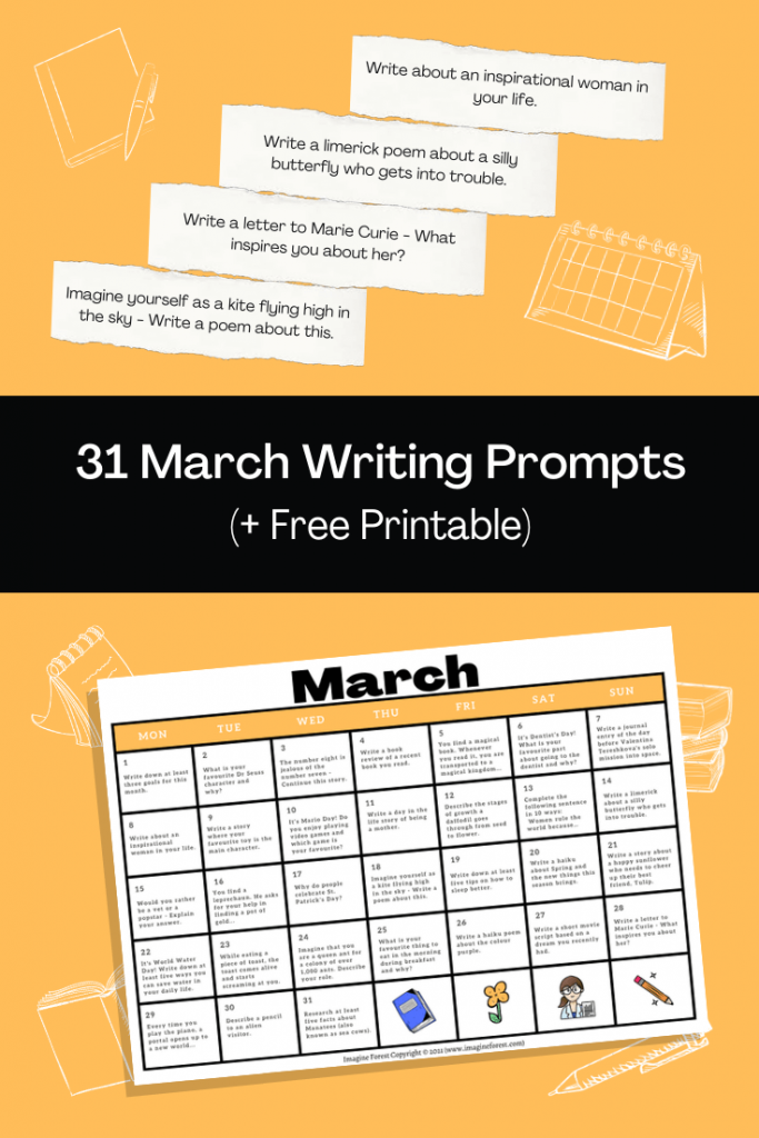 march writing prompts