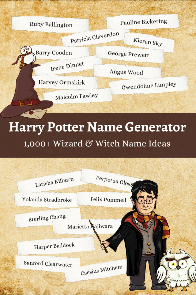 Harry Potter Name Generator: 1,000+ Name Ideas | Imagine Forest