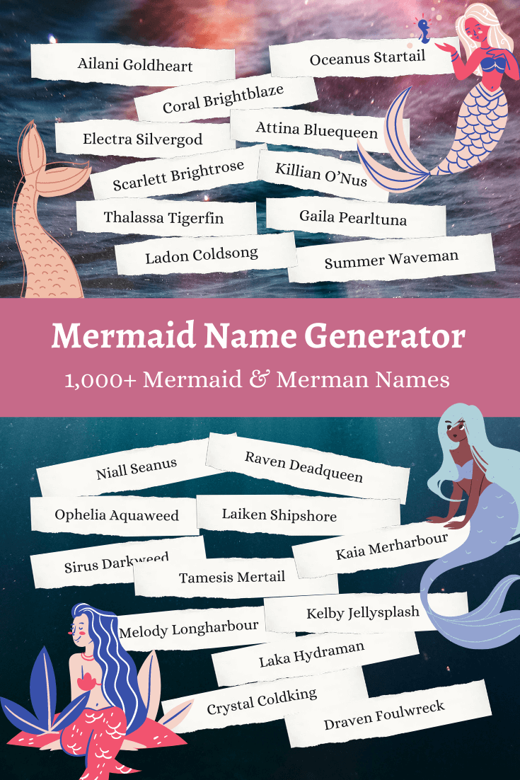 Mermaid Name Generator: 1,000+ Mermaid Names 🧜‍♀️| Imagine Forest