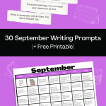 September writing prompts