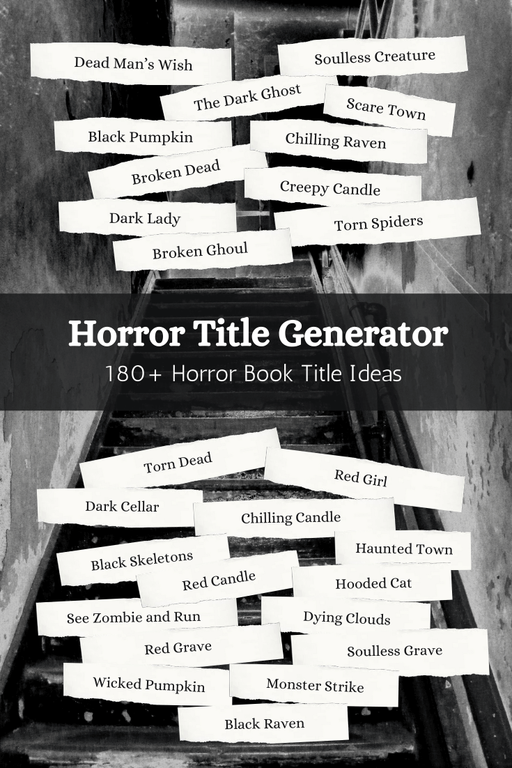 Horror Book Title Generator: 180+ Horror Title Ideas | Imagine Forest