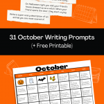 October writing prompts