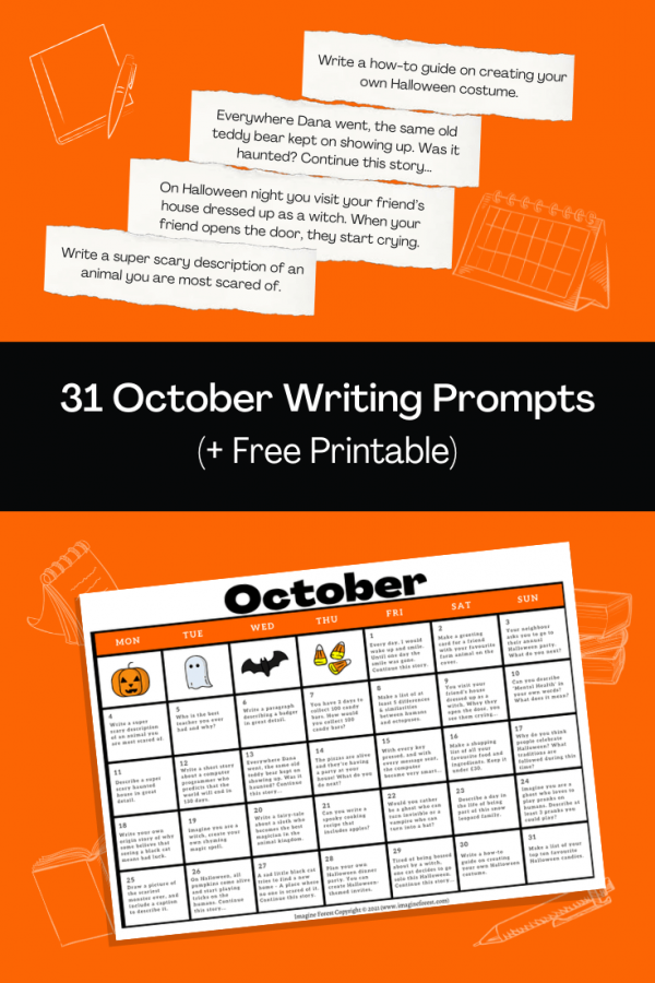 October writing prompts