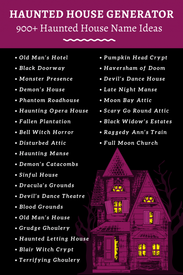 haunted house name generator