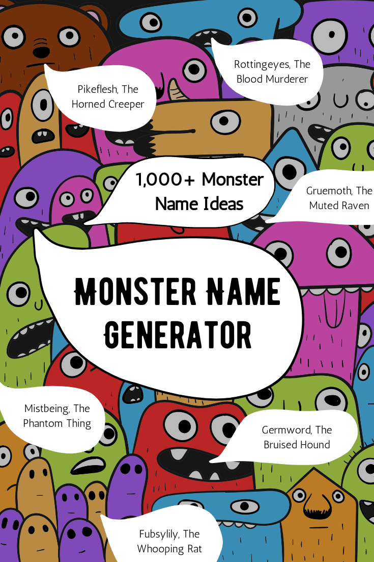 Monster Name Generator: 1,000+ Monster Name Ideas | Imagine Forest