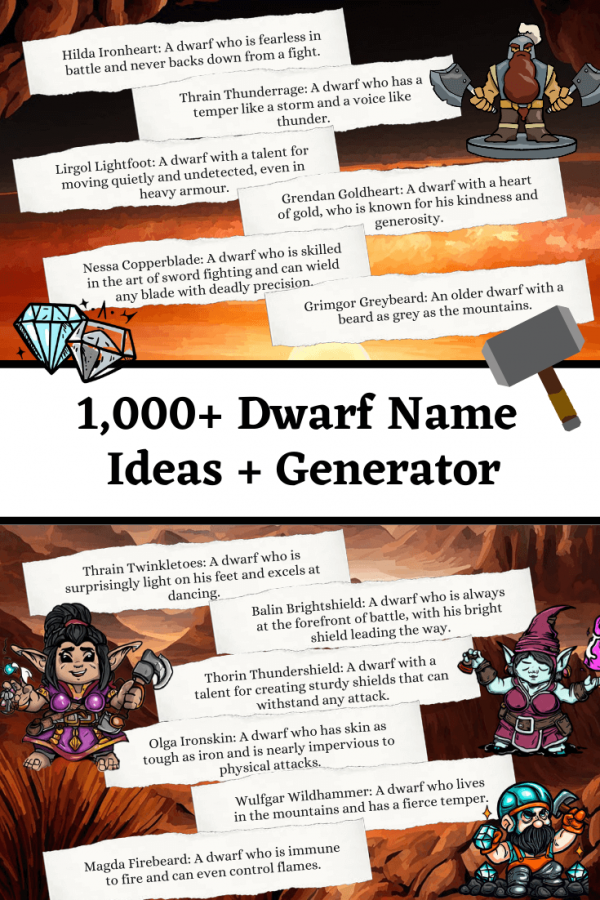 Dwarf Name Ideas