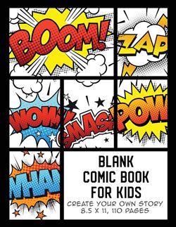 blank comic book for kids